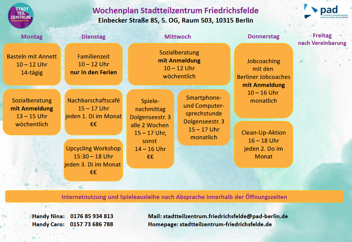 Wochenplan STZ Juni2025